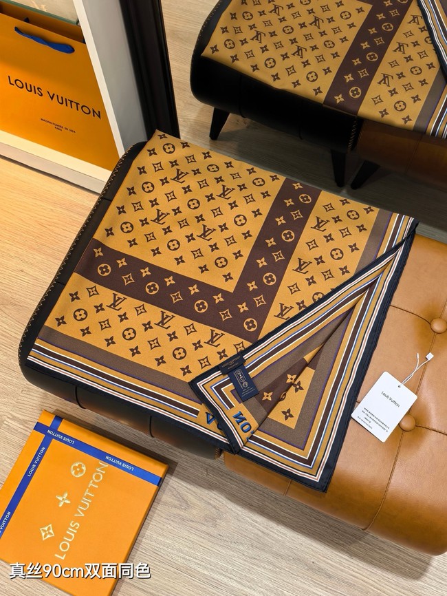 Louis Vuitton Square Scarf Silk Jacquard XT278