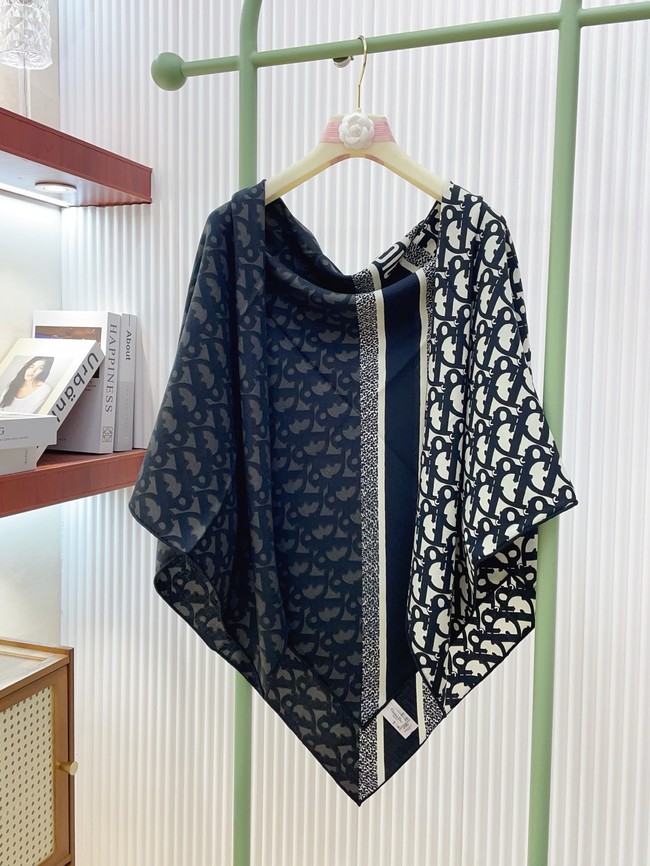 Dior Oblique Shawl Cashmere and Silk Jacquard KY083