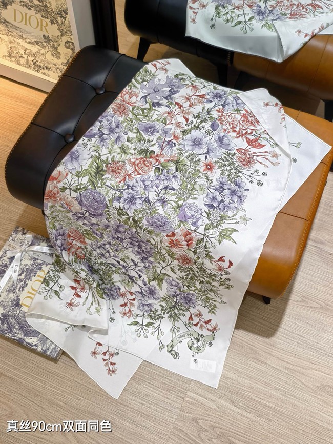 Dior Silk Twill Square Scarf KY074