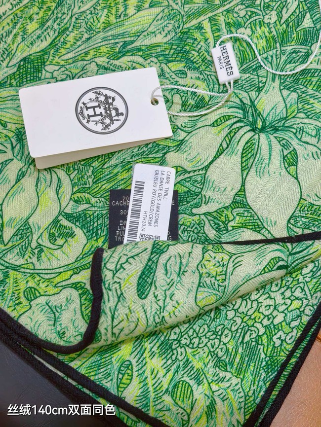 Hermes Shawl Cashmere and Silk Jacquard KY086