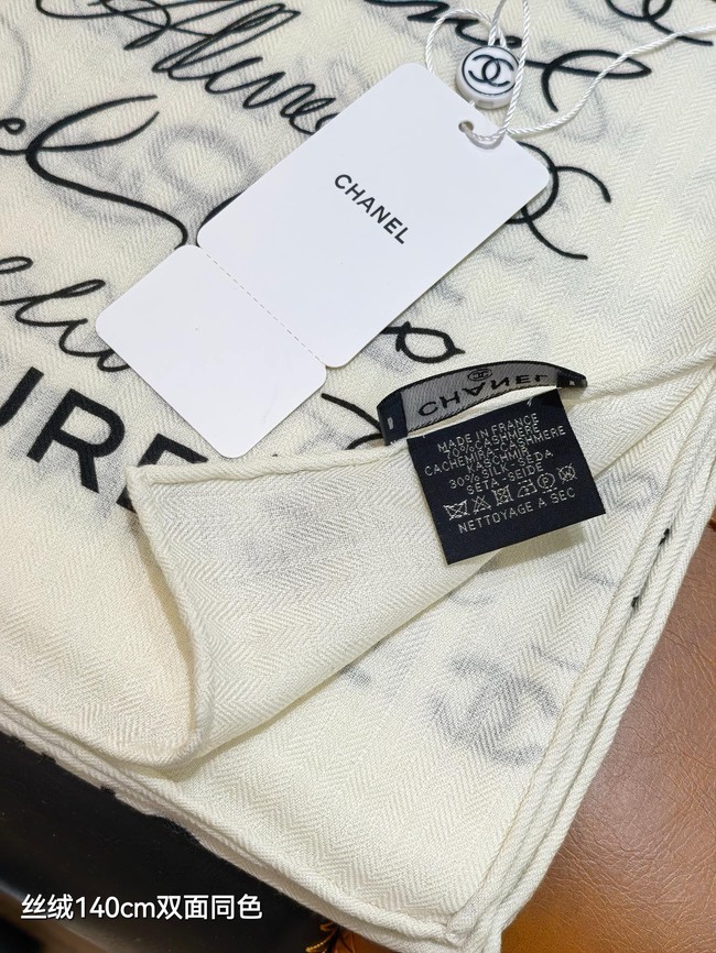 Chanel Shawl Cashmere and Silk Jacquard KY104