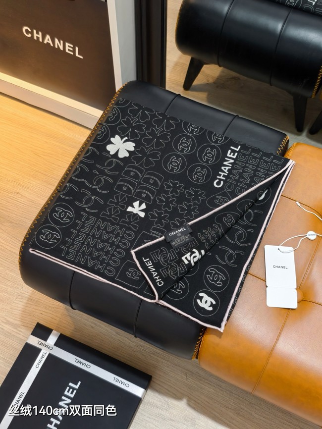 Chanel Shawl Cashmere and Silk Jacquard KY105