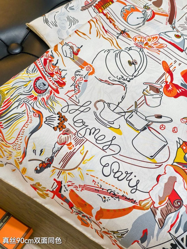 Hermes Shawl Cashmere and Silk Jacquard KY093