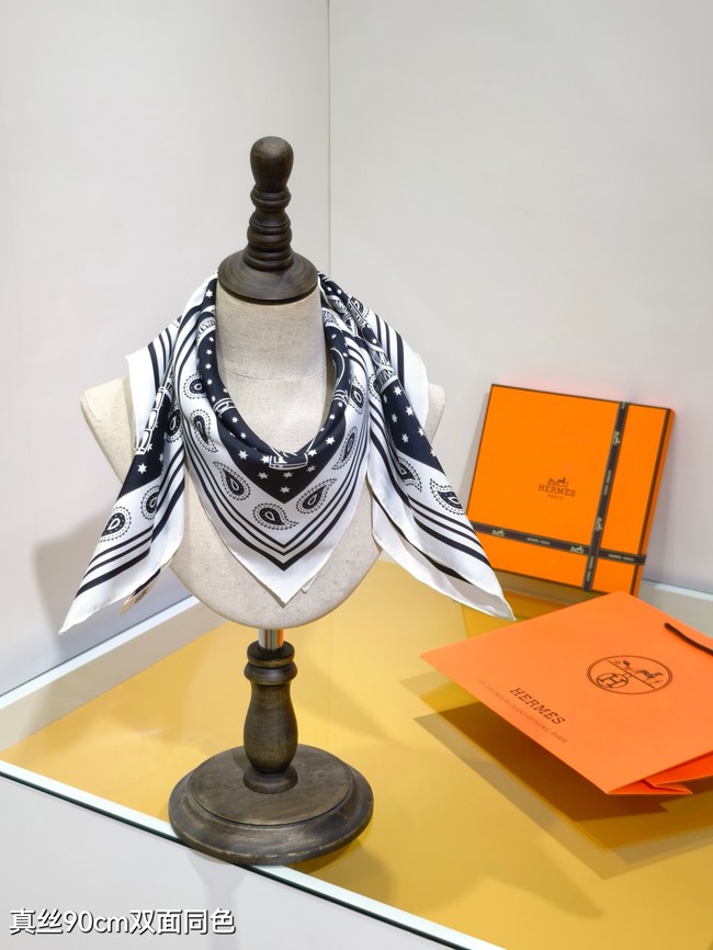 Hermes Shawl Cashmere and Silk Jacquard KY098