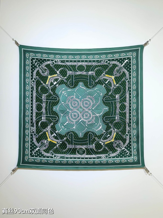 Hermes Shawl Cashmere and Silk Jacquard KY100