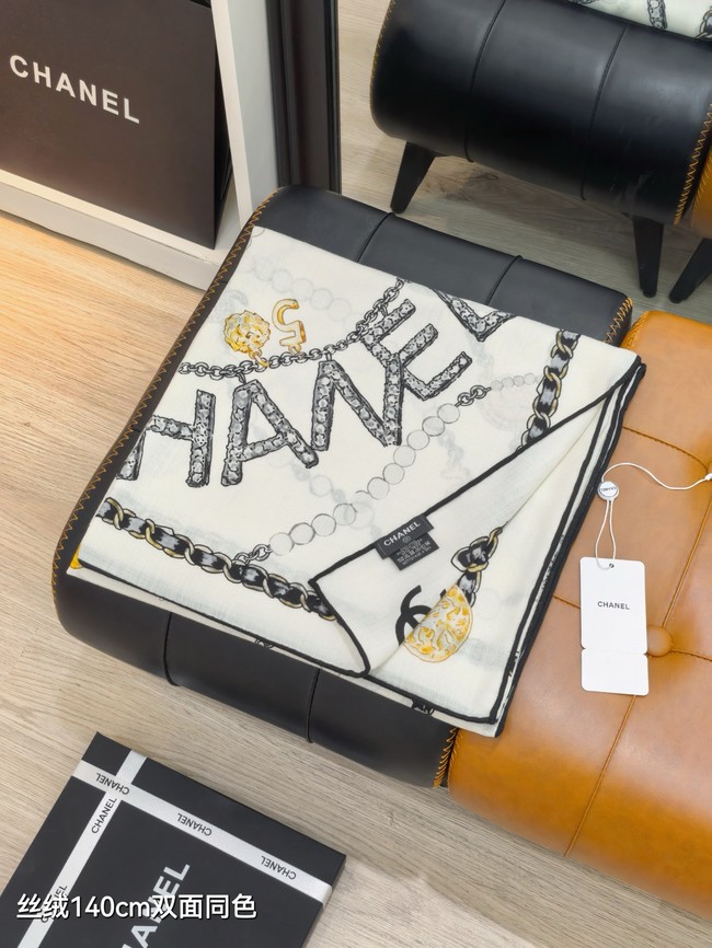 Louis Vuitton Shawl Cashmere and Silk KY124