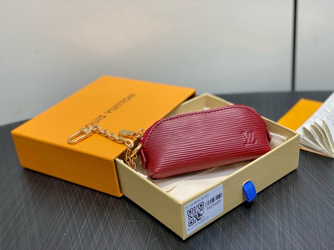 Louis Vuitton NEW Cosmetic Lipstick Pouch M25694 burgundy