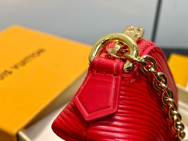 Louis Vuitton NEW Cosmetic Lipstick Pouch M25694 red