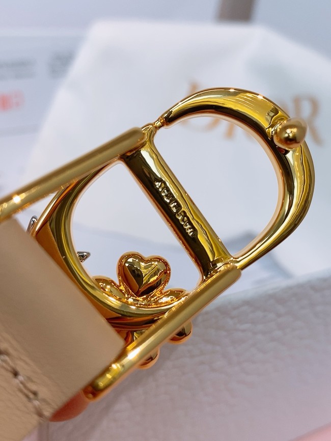 Dior 30 Montaigne Lucky Charms Belt Smooth Calfskin 18MM B0159