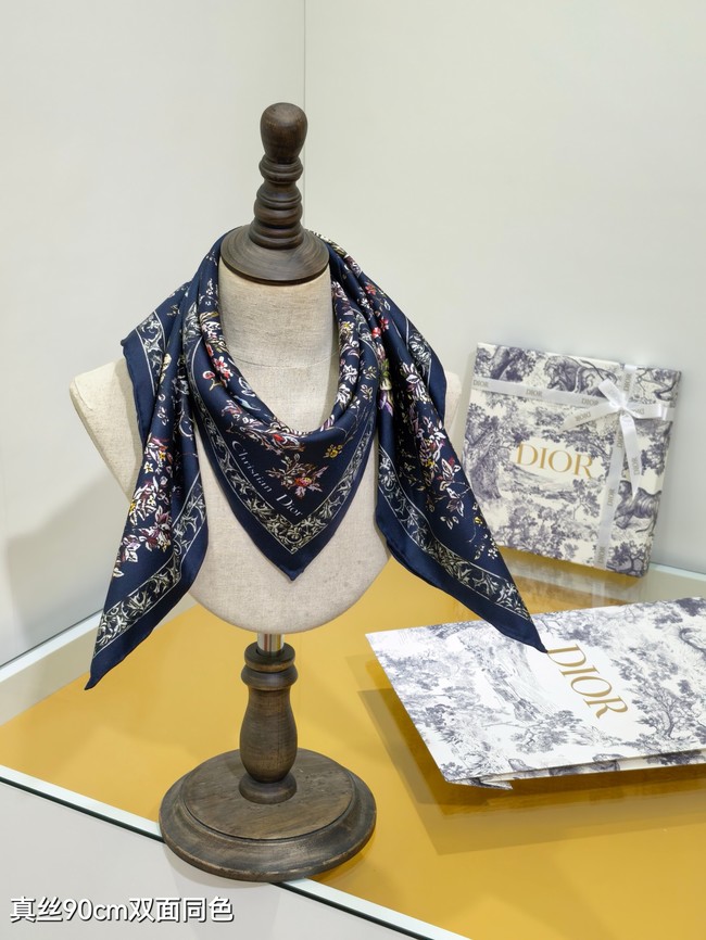 Dior 90 Square Scarf Silk Twill KY152