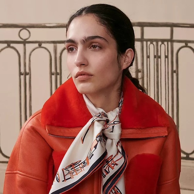 Hermes 90 Square Scarf Silk Twill KY165