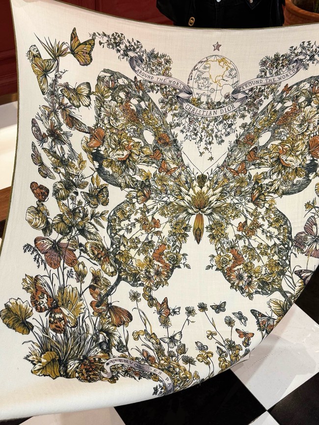 Dior Shawl Wool Silk and Cotton KY194