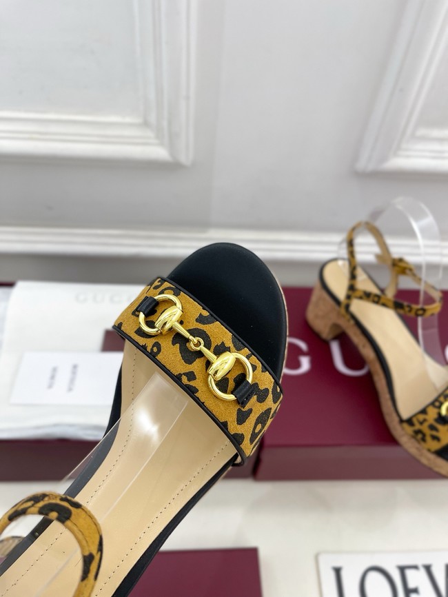 Gucci Womens Horsebit flatform sandal 45096-3