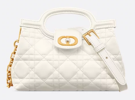 Dior Jolie Top Handle Mini Bag Cannage Lambskin S3123UN Latte