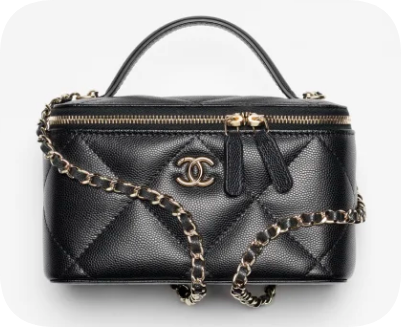 Chanel Long Vanity with chain AP4933 black