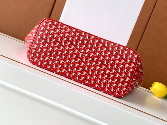Goyard Calfskin Leather Tote Bag MM M8002 RED