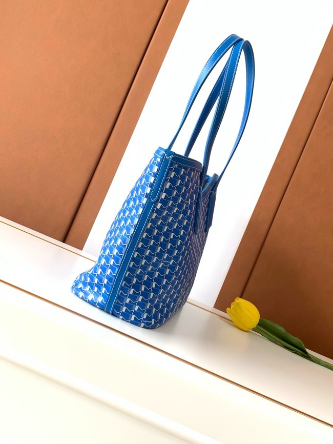 Goyard Calfskin Leather Tote Bag PM M8003 blue