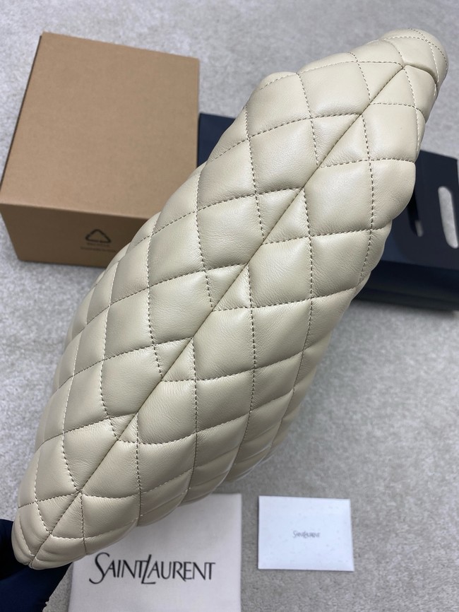 Yves Saint Laurent ICARE hobo in quilted nappa 858160 BLANC VINTAGE