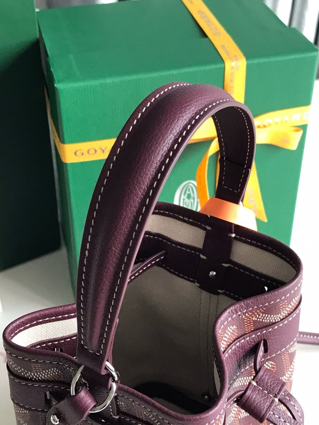 Goyard petit flot drawstring Bag MINI 20251 burgundy