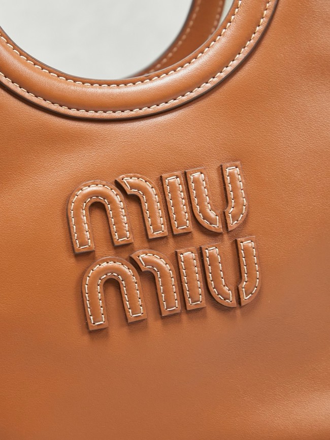 MIU MIU Leather Shoulder Bags 5GB288 Camel
