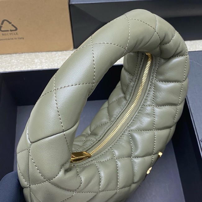 Saint Laurent ICARINO in quilted nappa 851689 STRONG MOSS