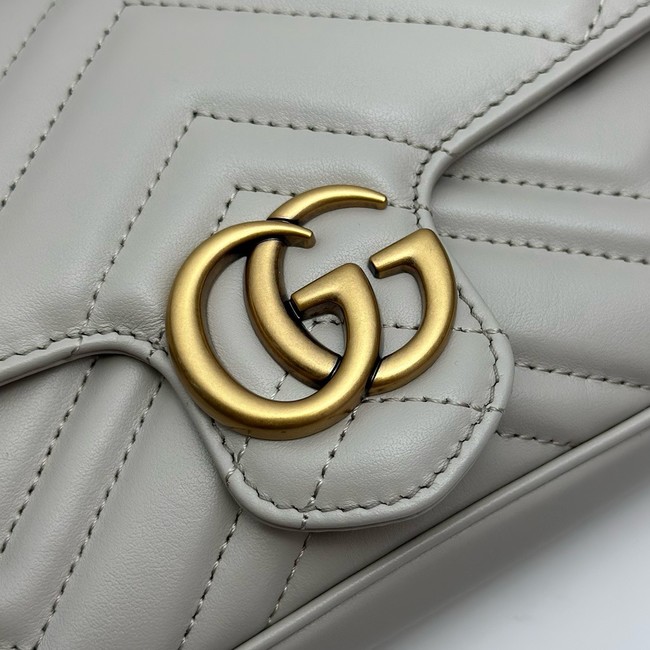Gucci GG Marmont small shoulder bag 751526 light gray