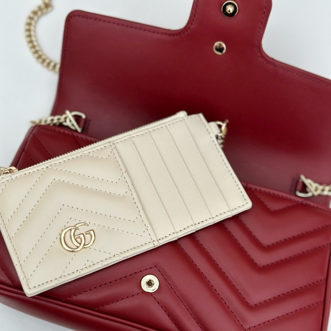 Gucci GG Marmont small shoulder bag 751526 red
