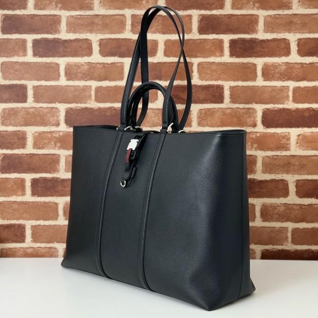 Gucci leather tote bag 816753 black