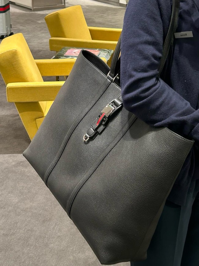 Gucci leather tote bag 816753 black