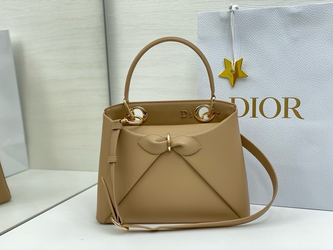 Dior Calfskin Tote Bag 6598 Apricot