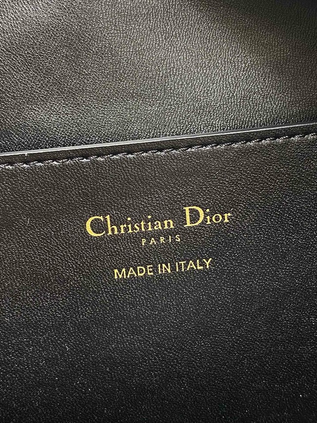 Dior Large D-Dream Bag Macrocannage Lambskin M6322 black