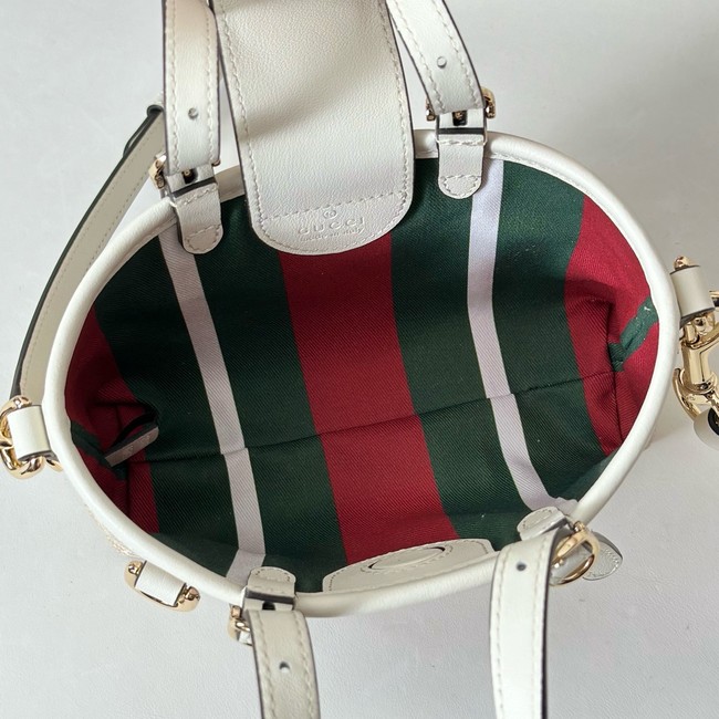 Gucci GG Emblem mini bag 855491 WHITE