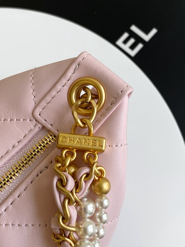 Chanel Lambskin Hobo Handbag AS5898 pink