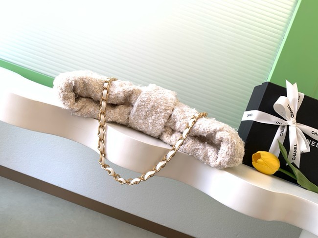 Chanel Bow Bag AS5851 Beige & White