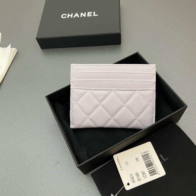 Chanel Classic Card Holder AP4814 light gray