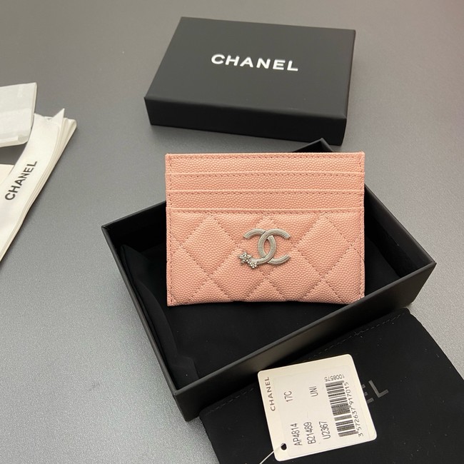 Chanel Classic Card Holder AP4814 pink