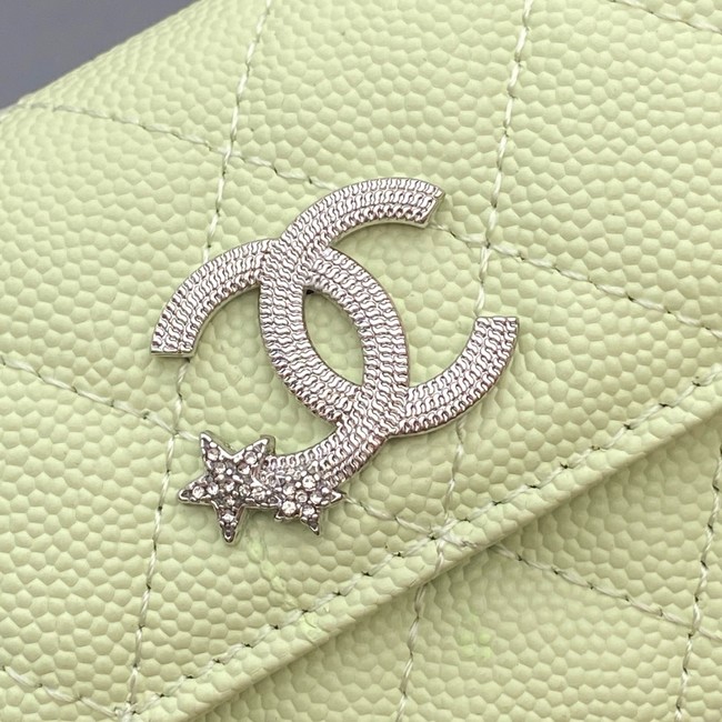 Chanel Flap Card Holder AP4812 Light green