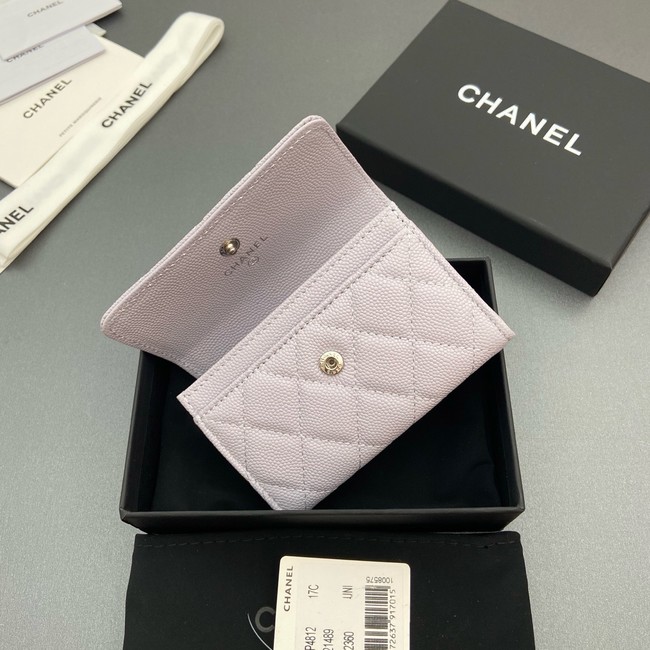Chanel Flap Card Holder AP4812 light Purple