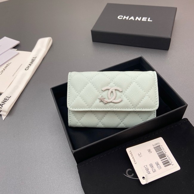 Chanel Flap Card Holder AP4812 Light Blue