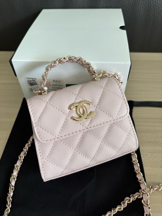 CHANEL Clutch With Chain 96183 pink
