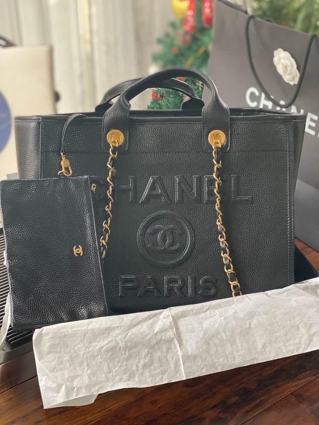 CHANEL Large Tote A66941 black