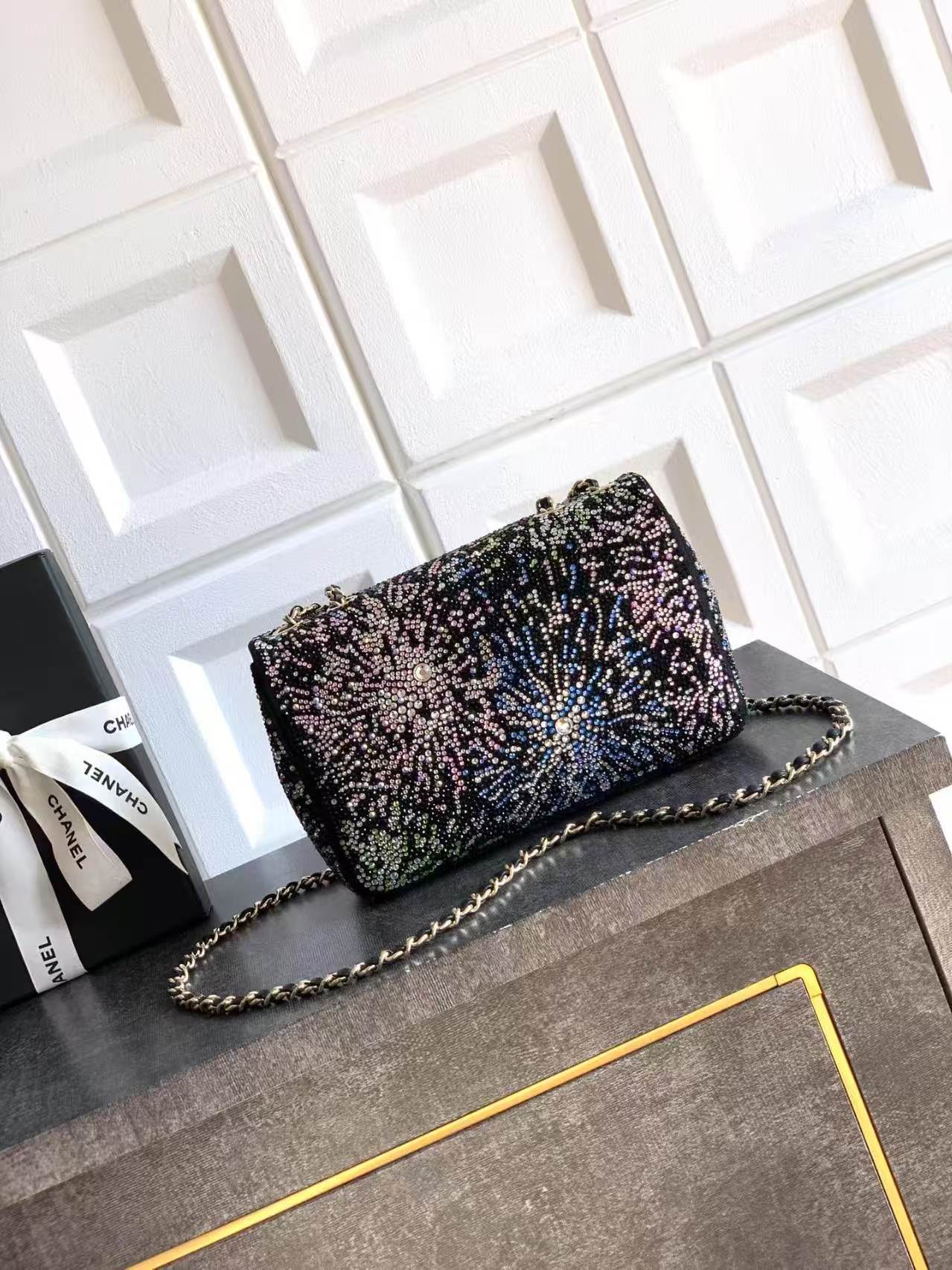 Chanel Starry Sky Diamond Inlay Flat Bag CF6171