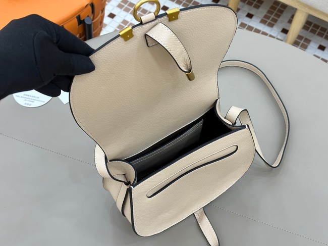 Chloe Grained Calfskin MARCIE saddle bag 31054 Cream