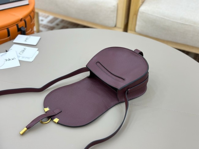 Chloe MARCIE small saddle bag 31053 burgundy