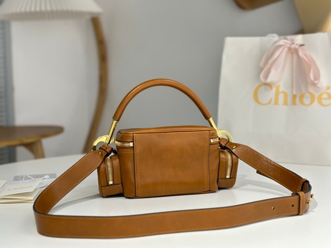 Chloe Soft leather bowling bag W0653 brown