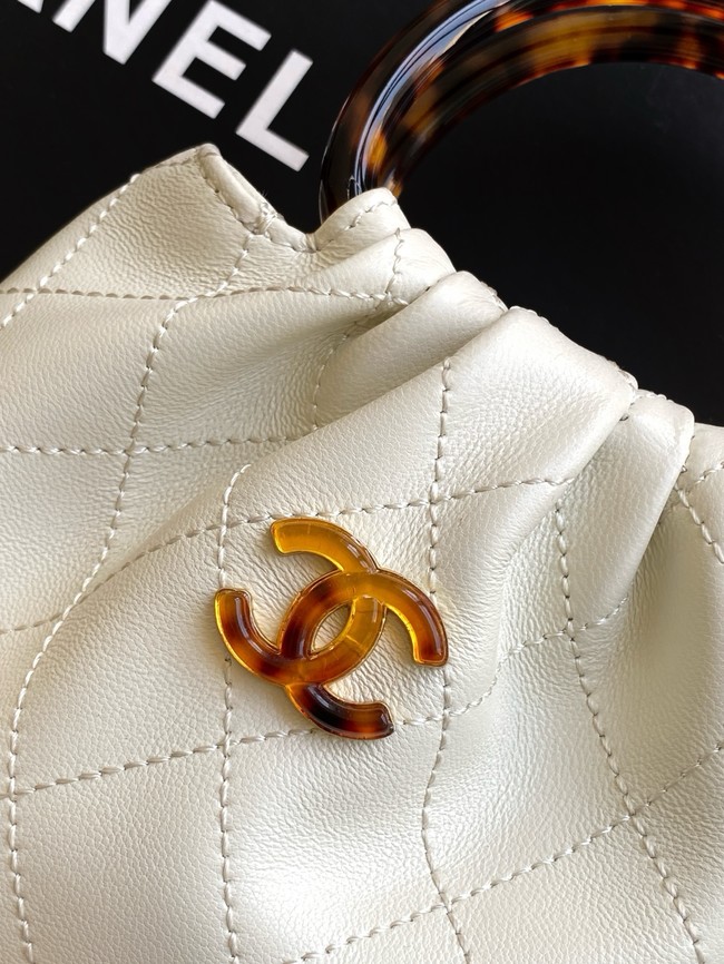 CHANEL mini Hobo Bag AS4981 white