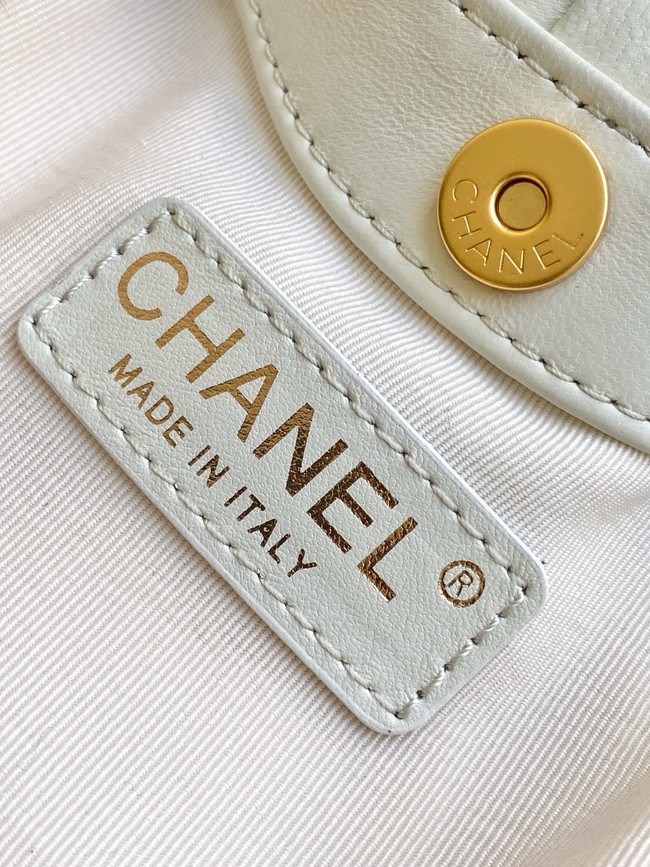 CHANEL mini Hobo Bag AS4981 white