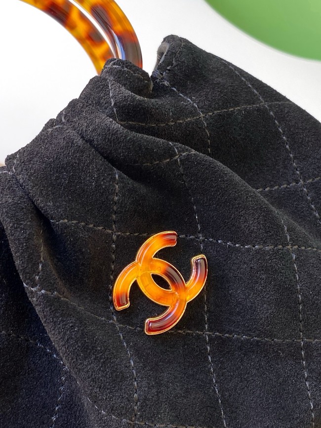 CHANEL mini Hobo Bag Suede AS4981 black