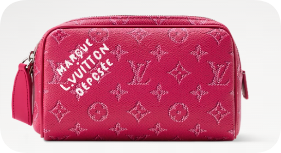 Louis Vuitton Mini Dopp Kit M27158 Pondichery Pink