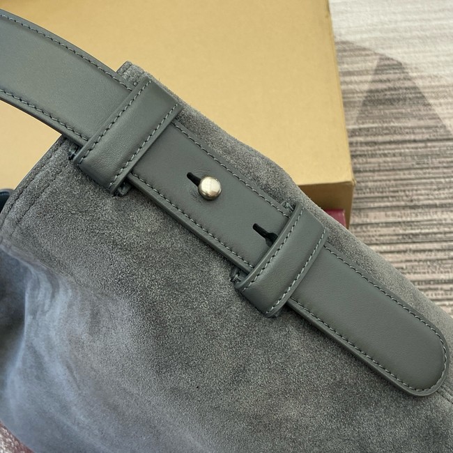 Gucci Beatrix medium tote bag suede 850926 gray
